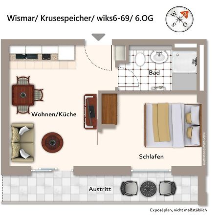 Krusespeicher Krusespeicher 6-69 Wismar Bagian luar foto